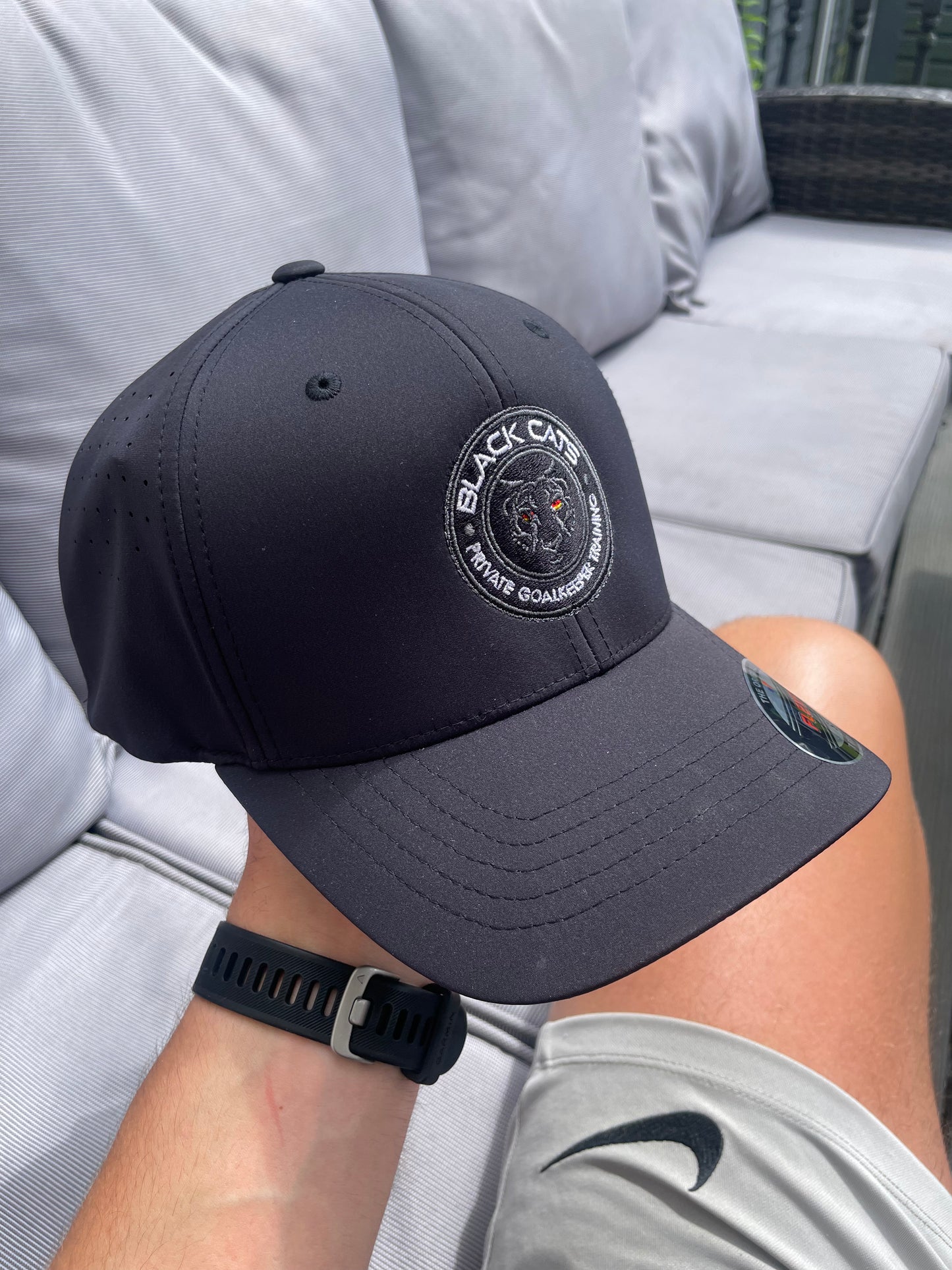 Adult Black Flex Fit Cap